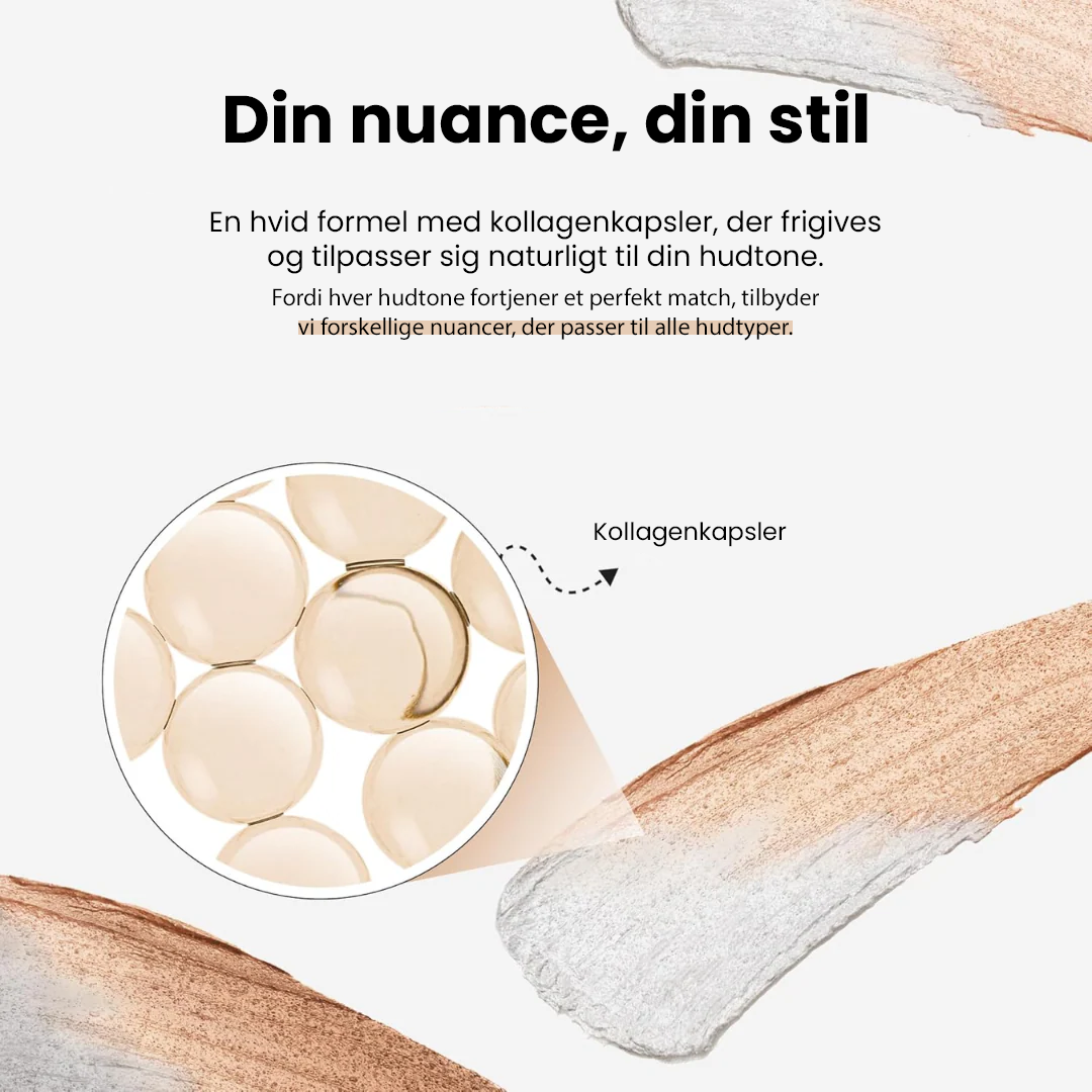 2-i-1 foundation med integreret børste